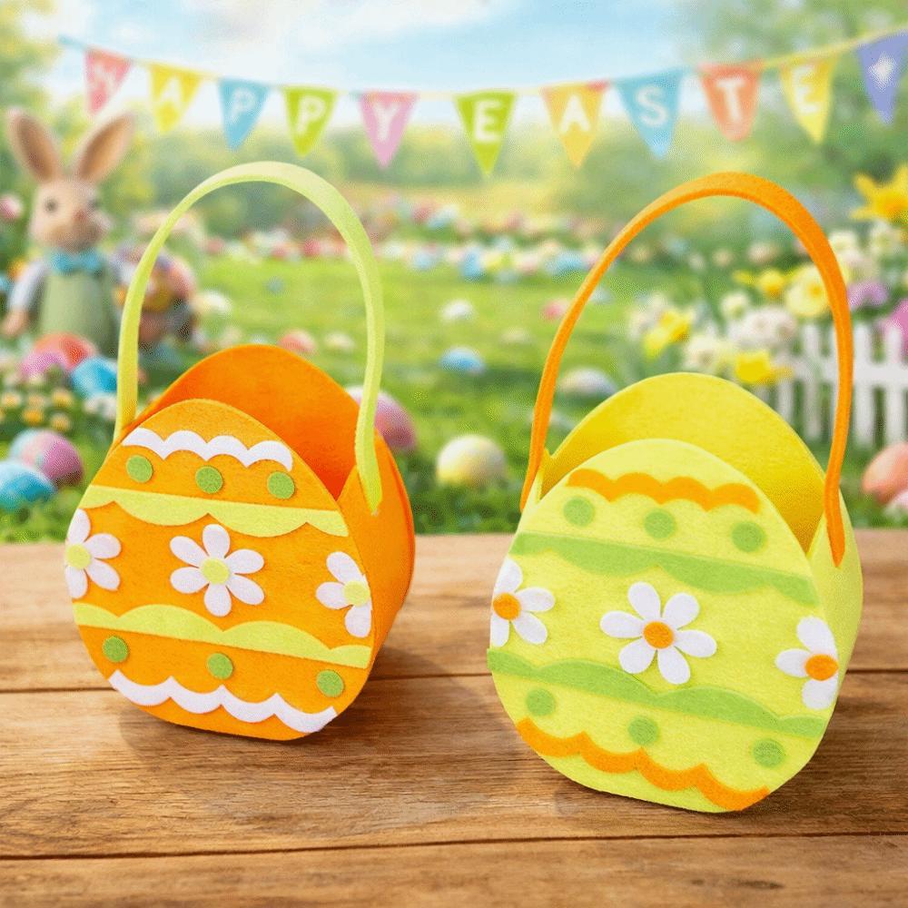 Cartoon Rabbit Egg Basket Cute Candy Gift Bag Portable Chicken Tote Bag Children Gifts