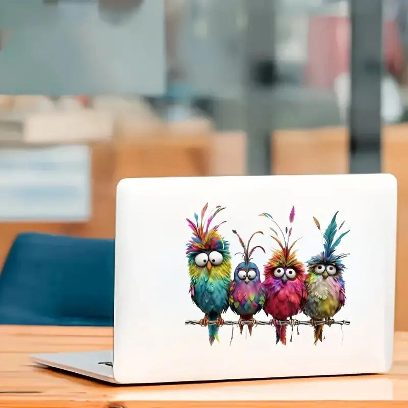 Смешные птицы креативные стеклянные оконные декоративные наклейки для окон стеклянные настенные зеркала фестивальные наклейки для украшения дома