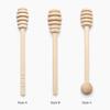 Long Handle Honey Dipper Wooden Stirring Spoon for Mixing Coffee Milk Tea Syrup Breakfast Drinks and Kitchen Beverage Service