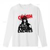 Conan the Barbarian Arnie Crush Your Enemies Mens T Shirt Schwarzenegger Gray Print vintage Washed Soft Breathable homme