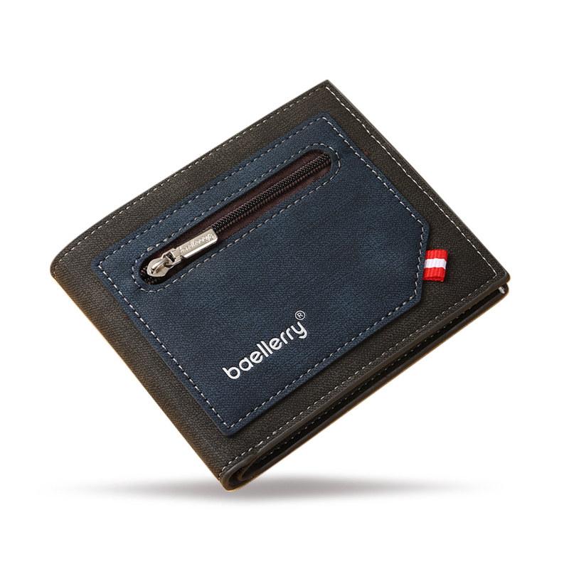 Baellerry Мужские модные короткие кошельки, винтажный дизайн, держатель для карт для мужчин, классический мужской кошелек, кошелек