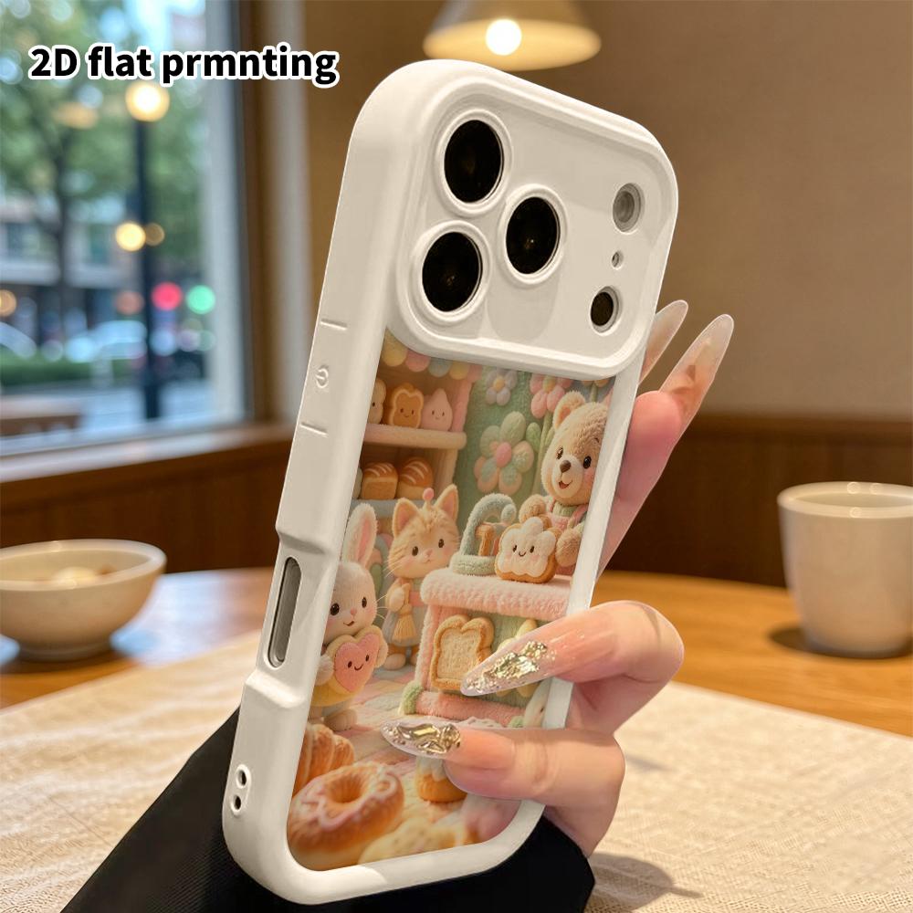 Phone Case: 2D flat, fits iPhone 18, 17, 16, 15, 14, 13, 12Pro protective case, Animal Bakery, perfect Christmas and Halloween holiday gift