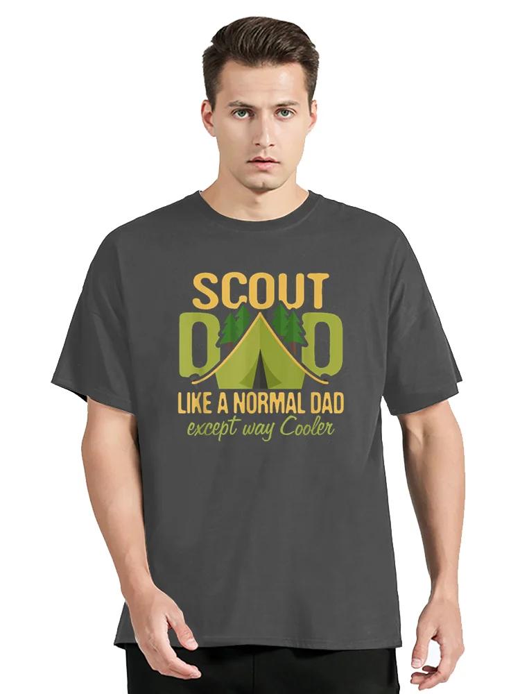 Scout Dad Cub Leader Boy Camping Scouting T Shirts Graphic Cotton Streetwear Short Sleeve Birthday Gifts Summer Style T-shirt