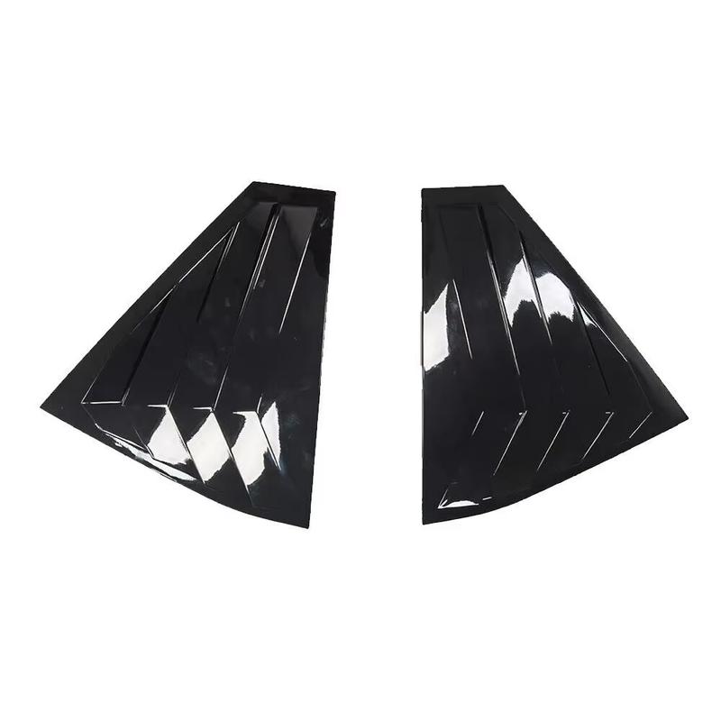 Gloss Black Car Side Window Louver Fit For Skoda Fabia 2015 2016 2017 2018 2019 2020 Car Rear Window Shutter Cover Spoiler
