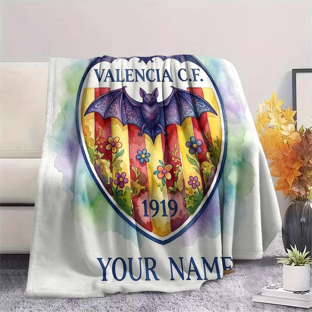 Custom Name Valencia CF2 Flannel Blanket, High quality Comfortable for All Seasons, Home Decor, Warmth and Comfort