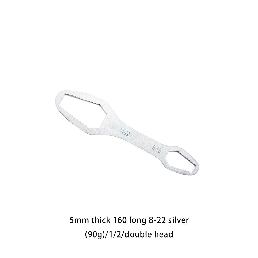 Household Double Head Torx Wrench for 8-22mm Multifunctional Bolts Screws Self-tightening Spanner Car Motorcycle Machine