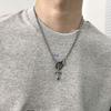 Men's Minority Design Cross Necklace In Titanium Steel - Street Cool, Original, Non-Fading Accessory