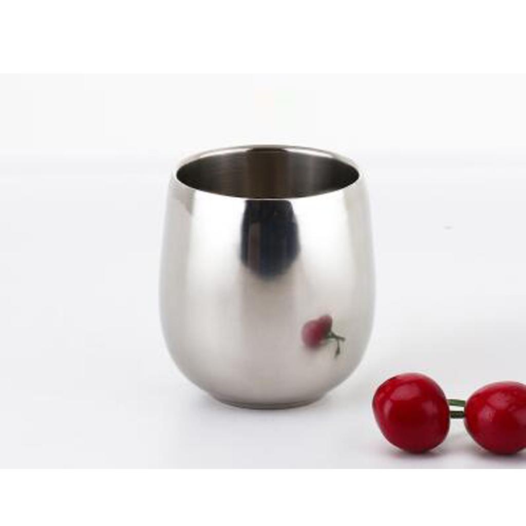 Пивная чашка из нержавеющей стали с двойными стенками, кружка для молока, кофе, чая, прямая, 120 мл