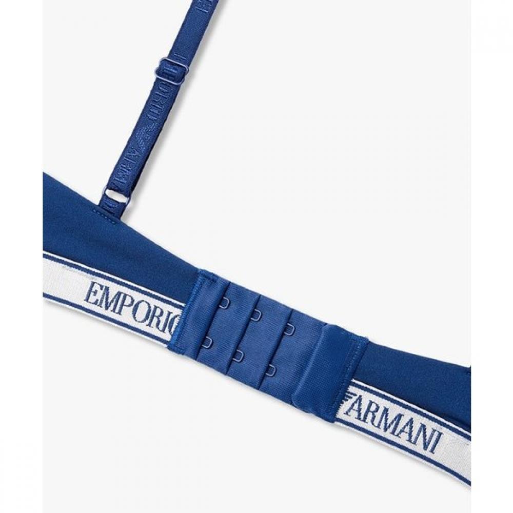 Emporio Armani Женский глянцевый нейлоновый бюстгальтер с косточками 0826184502