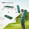 Double Camping Cot Bed, with Bag - Green