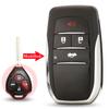 Upgrade 2/3/4 Button Flip Key Case For Toyota Reiz Camry Rav4 Yaris Corolla 4Runner Avlon Folding Car Remote Key Shell