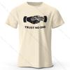 Футболка мужская Trust No One Printed из хлопка, 100% хлопок, Harajuku, свободные футболки с забавным принтом для мужчин и женщин, летние топы