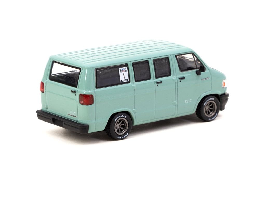 TARMACWORKS Dodge Van Светло-зеленый Готовая модель 1/64 T64G-TL032-LG