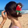 Cute Ice Cream Shark Clip Sweet Delicious Food Claw Clip Headdress Fruit Series Hair Claw  Daily