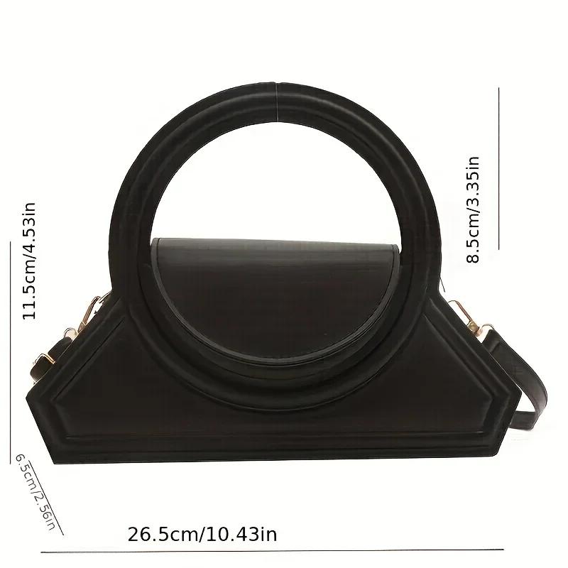 Solid Color Pu Leather Elegant Tote Bag, Versatile; Vintage Small Square Bag, Stylish Shoulder Crossbody Bag for Work Occasions