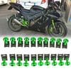 Для KAWASAKI ER-5 ER6N ER6F EX250R GPZ500S GTR1400 винты обтекателя мотоцикла 20 шт. 6 мм крепежные зажимы корпус пружинные гайки болты