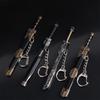 Zinc Zinc Zinc Alloy Mini Sword KeyChain Ancient Scabbard Key Ring Toy Weapon Key Chain  Home