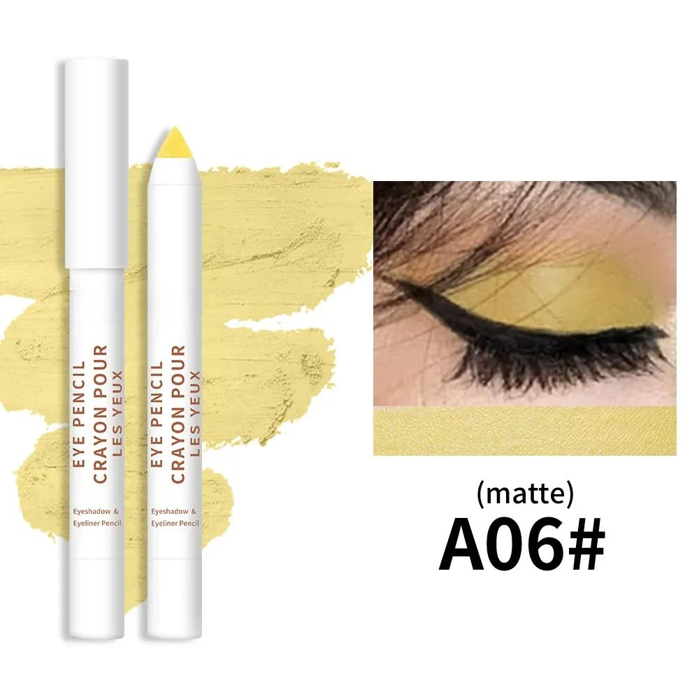 20-цветная цветная подводка для глаз с высокой пигментацией, перламутровый мерцающий металлик, дымчатая подводка для глаз в стиле панк, готика, стойкая