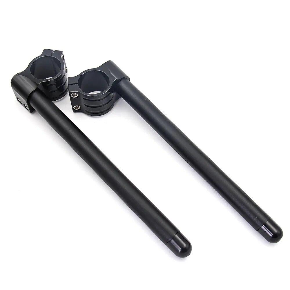 Руль мотоцикла, гоночный, регулируемый с ЧПУ, 32, 33, 35, 36, 37, 39, 41, 45, 48, 50, 51 мм, клипсы, вилка, руль, ручка, бар, кафе Racer