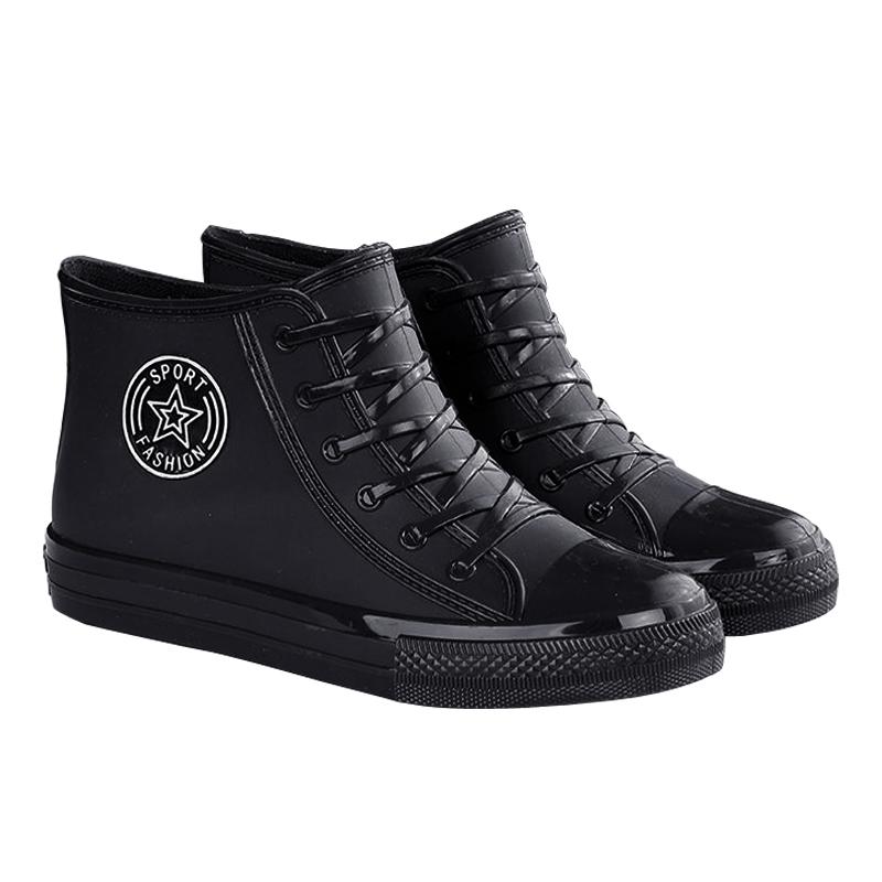Women Non Slip Fashion Short Tube Rain Boots Outdoor Rubber Shoes Waterproof Shoes