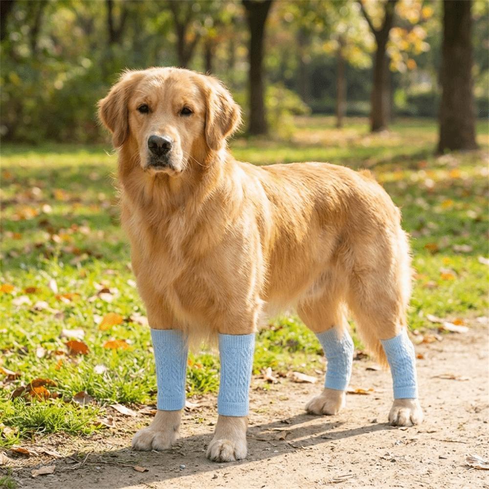 4PCS Non Slip Pet Knee Protectors Breathable Dog Elbow Cover Dog Leg Sleeves for Dogs Cats