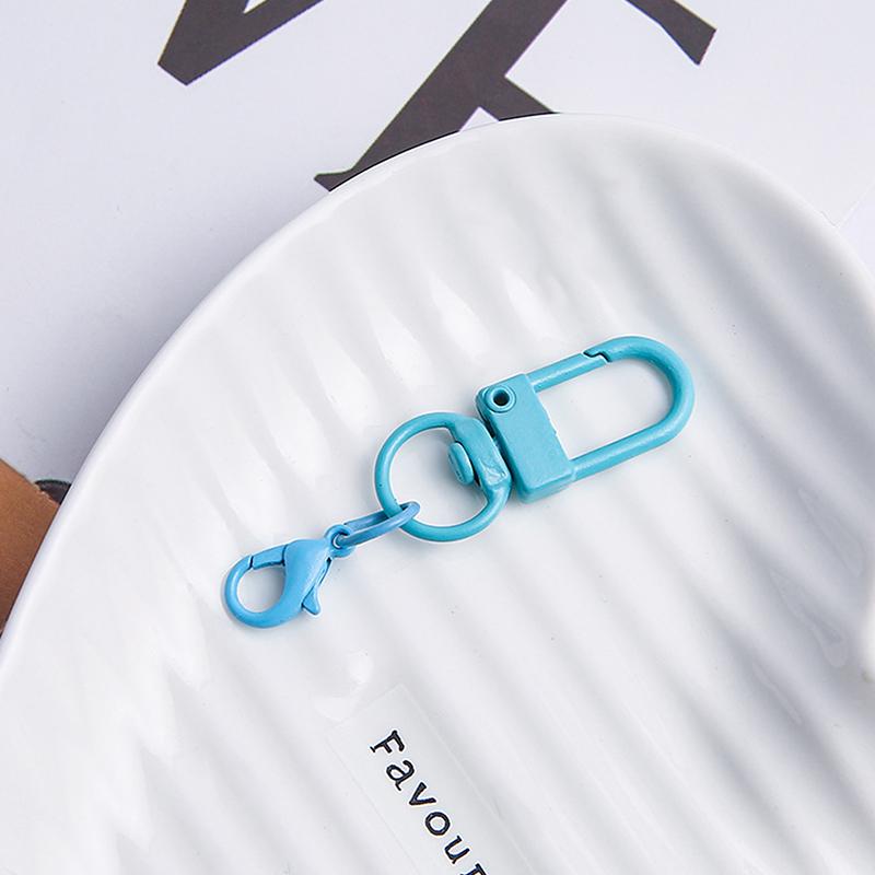 Colorful Lobster Clasp Hooks Keychain Candy Color Diy Keychain Connector Key Ring Jewelry Making Buckle Accessories Gifts