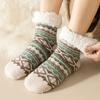 Ethnic Style Warm Socks Winter Home Floor Socks Thick Plush Men's Socks