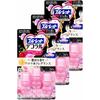Bluelet [Bulk Purchase] Decoral Toilet Petal Gel for Scent and Stain Prevention, Aroma Pink Rose Scent, Approx. 30-Day Supply X 3 Packs