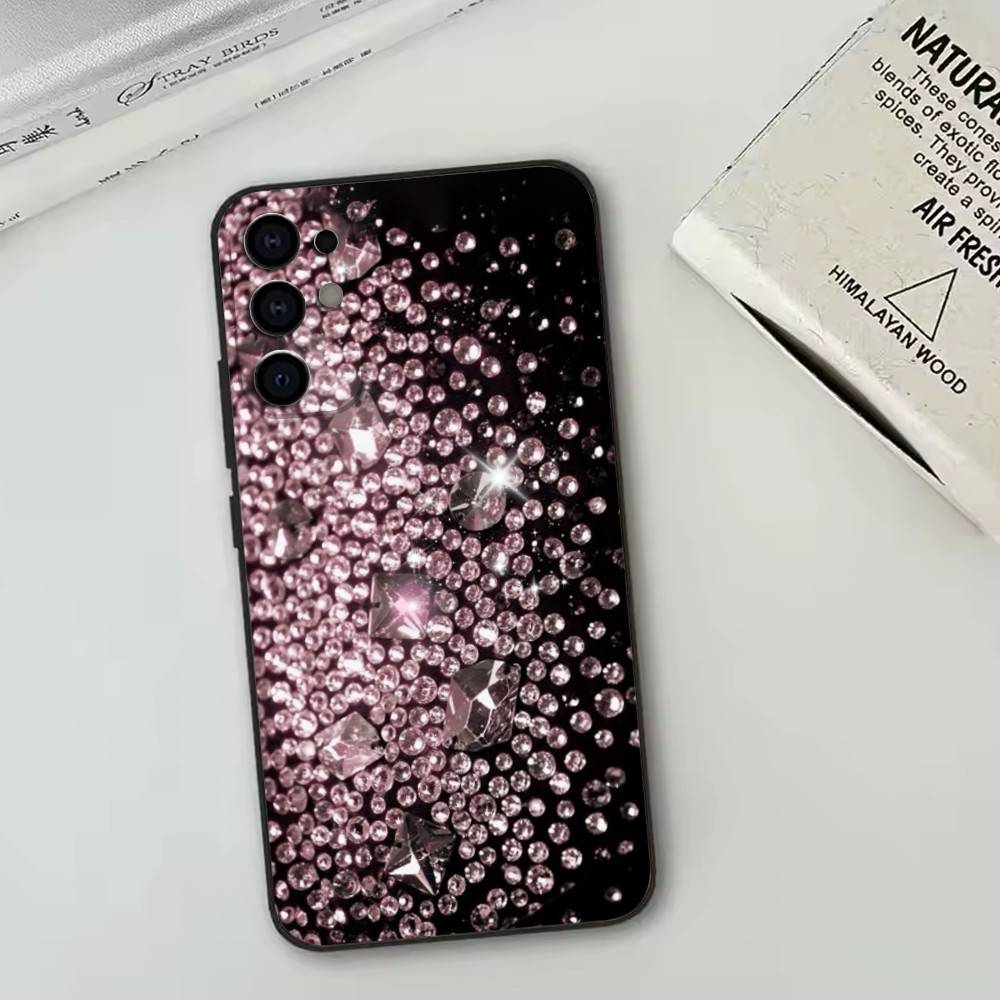 Роскошный Блестящий Флэш Чехол Для Телефона Samsung S25, S24, S21, S22, S23, S30, Ultra, S20, Plus, Fe, Мягкий Силиконовый Черный Чехол