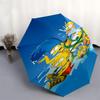 1pc water hose Lisa Simpson umbrella with 8 iron ribs and a plastic handle, automatic opening and closing, and daily use.1024