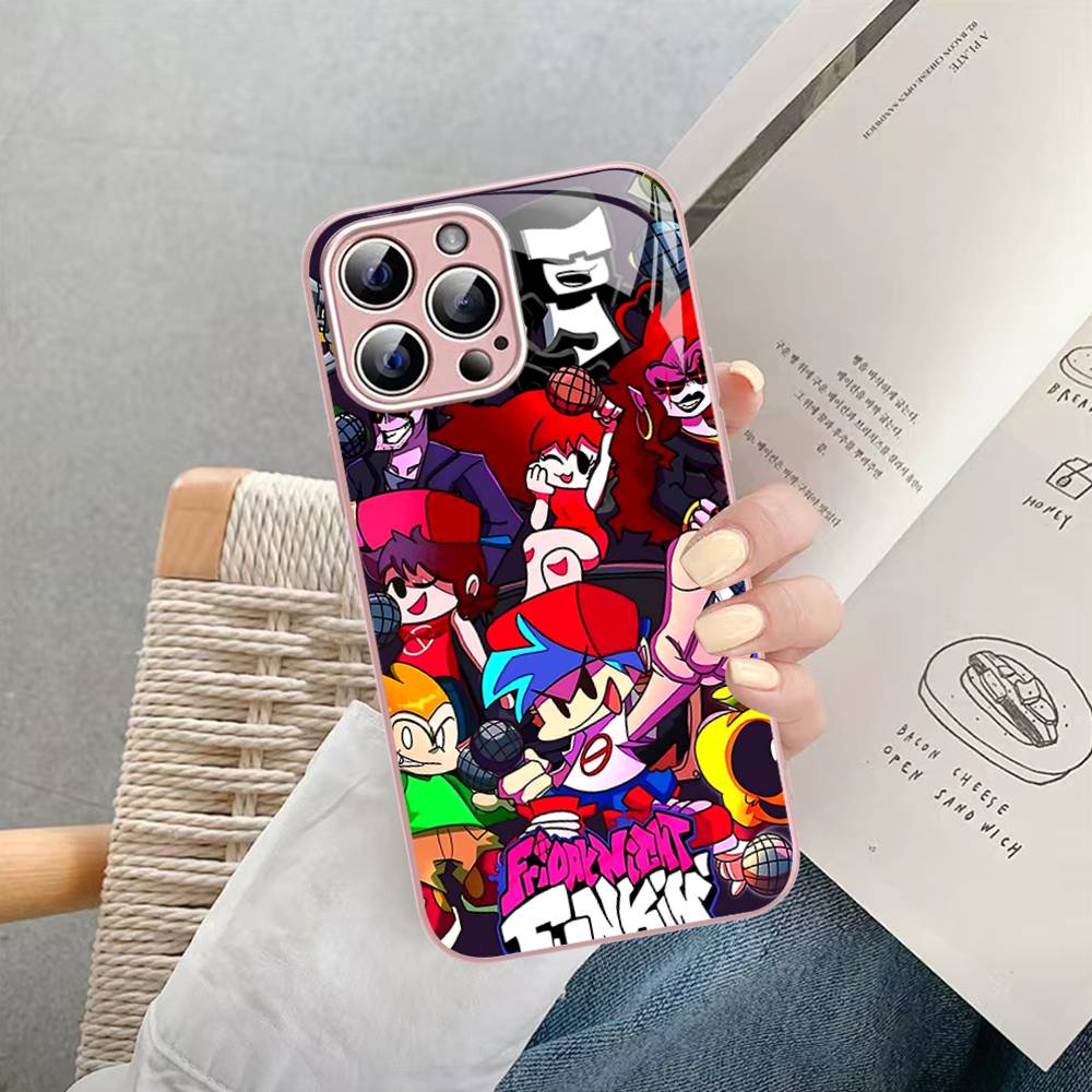Game F-Friday Night Funkin Tempered Glass For Iphone 14 13 12 11 Pro Mini XS MAX 14Plus X XS XR Fundas