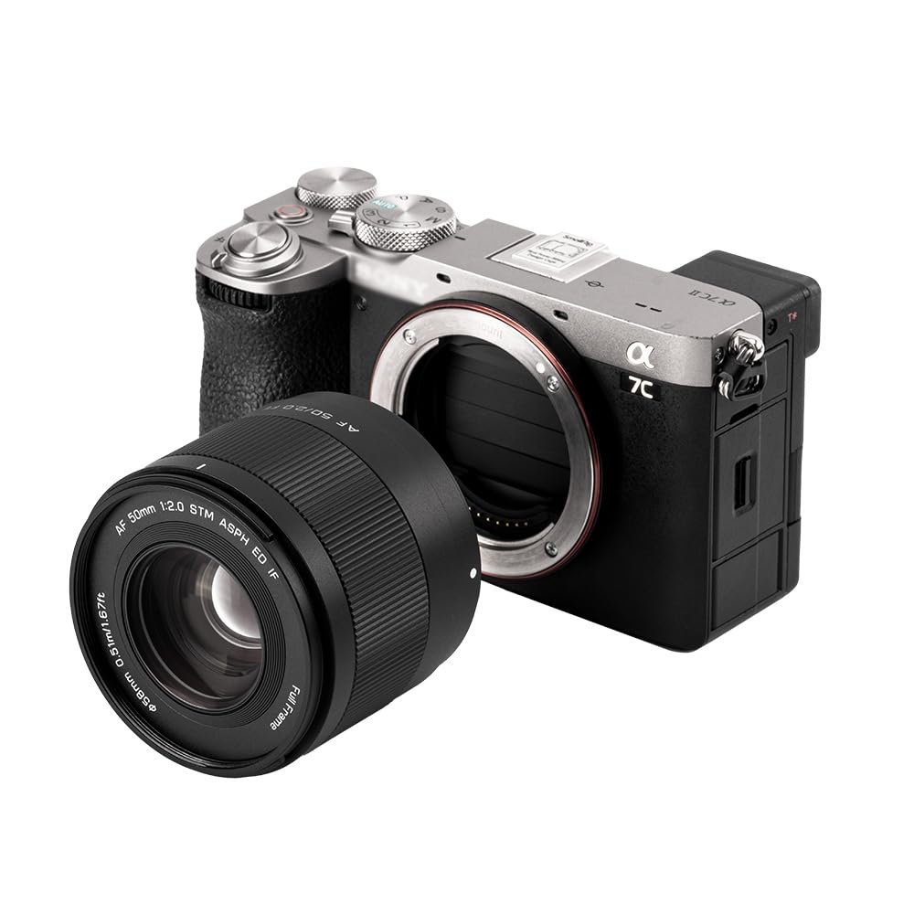 VILTROX AF 50mm Air FE Full Frame Large Aperture Lens for Cameras A7 A7II A7III A7RII A7RIII A7RIV A7SIII A9 A7C A6400 A6000 A6600 A6100 A6500 F2.0