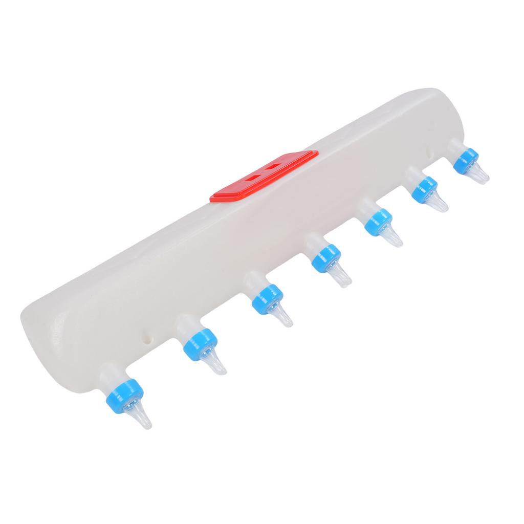 Piglets Drink Feeder Raising Equipment 7 Nipples Enhanced Comfort Hanging Design Livestock Teat Milk Feeding Tool for