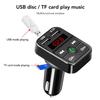FM Transmitter Bluetooth Car 3.1A Dual USB Port+Type-C Charge Handsfree Call Wireless Aux Audio Radio Modulator MP3 Player