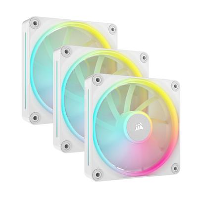 CORSAIR iCUE LINK LX120 RGB стартовый комплект 120 мм ШИМ вентилятор для корпуса ПК с двумя световыми контурами, тройной комплект, белый цвет CO-9051030-WW