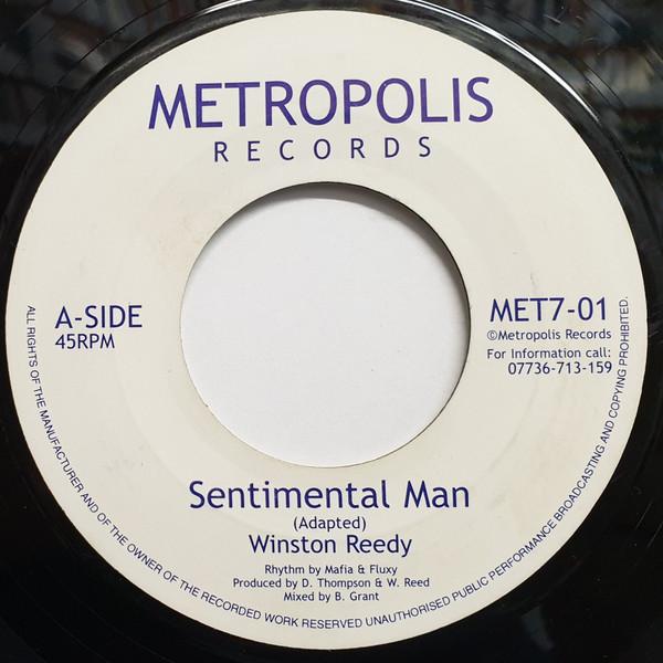 7-дюймовая пластинка WINSTON REEDY Sentimental Man Maverick MET701 Metropolis Reco UK Регги Ска Даб Б/у