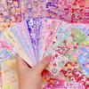 100Pcs Handbook Stickers Cartoon Collage Laser Sticker DIY Decorative Scrapbooking Journals Stationery School Supplies