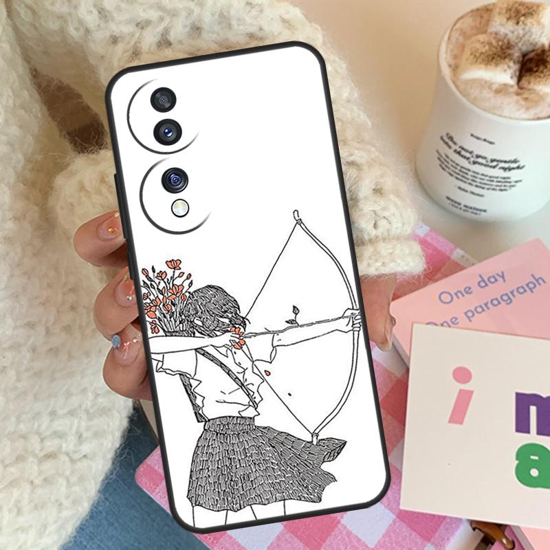 Любовь Сладкие Самолеты Пара Для Чести Магия 8 7 5 6 Pro Чехол Для Honor 200 400 50 90 70 Lite X8c X8b X9a X9b X9c X9d Win
