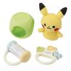 Toy Royal Monpoke Rattles Set Pikachu Plush Teething Soft Stylish Pastel Colors Baby Gift (Pikachu Toy, Ring, Chime, Ball) (Lightweight, Washable)