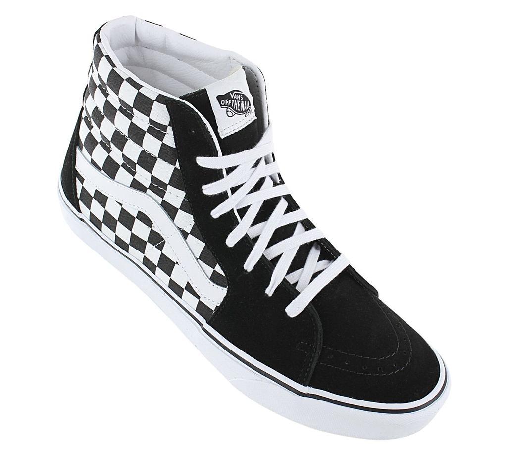 Vans SK8-HI Checkerboard - Men's Sneakers Shoes Black-White VN0A32QGHRK1 ORIGINAL