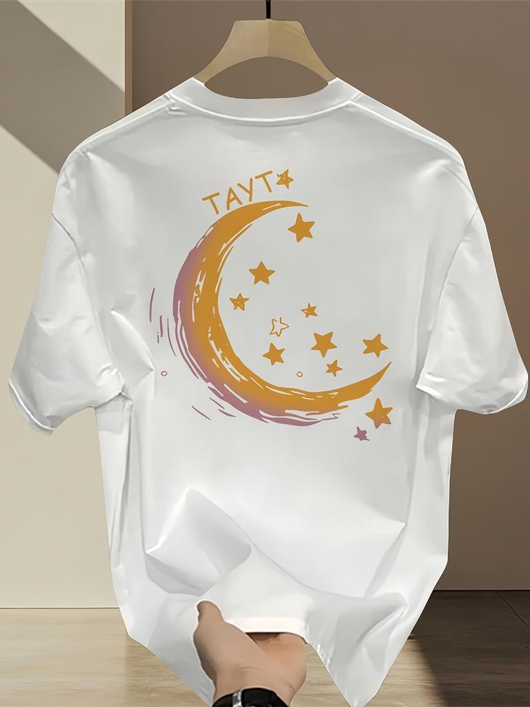 2026 New Summer Unisexs TShirt 100 Cotton Pattern Print Loose Fit Stylish Versatile Simple TShirt