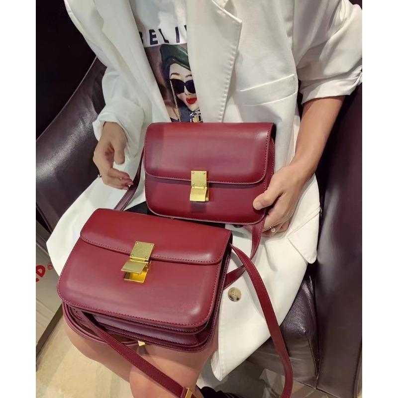 Women’s Genuine Leather Shoulder Bag Trend Brand Small Square Bags Luxury Designer Handbag Fashion Messenger BagsTofu Bags