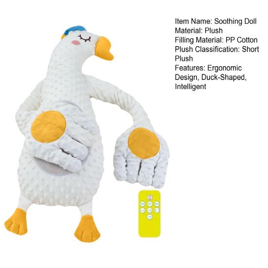 Мягкая игрушка-успокоитель для сна младенцев, с приятными поглаживаниями и музыкой, для новорожденных и младенцев.