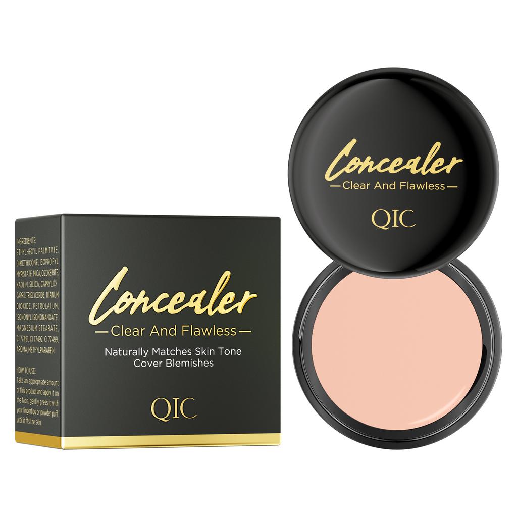 QIC Concealer Covering Tattoo Spots Acne Marks Dark Circles Invisible Pores Concealer Three-color Concealer Plate