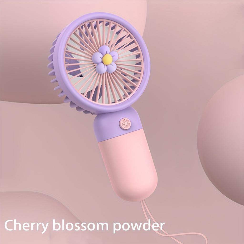 Портативный небольшой USB-вентилятор с зарядкой, портативный электрический вентилятор, домашний и наружный мини-симпатичный подвесной веревочный вентилятор