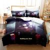 Комплект постельного белья Noblesse Single Twin Full Queen King Size Bed Set Adult Kids Bedroom Duvetcover Sets Print Anime Bed Sheet Set