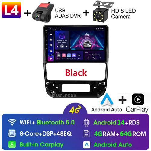 Fortress Android 14 для Peugeot 406 1994 - 2005 Авторадио Мультимедиа Радио Carplay Автомобильный Стерео GPS Навигация Головное Устройство Авто WIFI