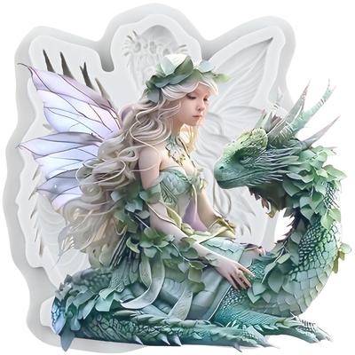 Силиконовая форма Дракон Ангел Формы для мастики Инструменты для украшения торта Тематический торт Десерт Украшенный Шоколадная форма для конфет