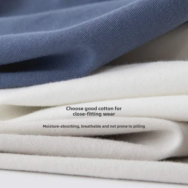 Мужской комплект термобелья из чистого хлопка на осень: Свитер и брюки