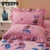 Cotton Bedding Lace Pillowcases A Pair of Large Thick Pillowcases Zipper Pillowcases 48*74